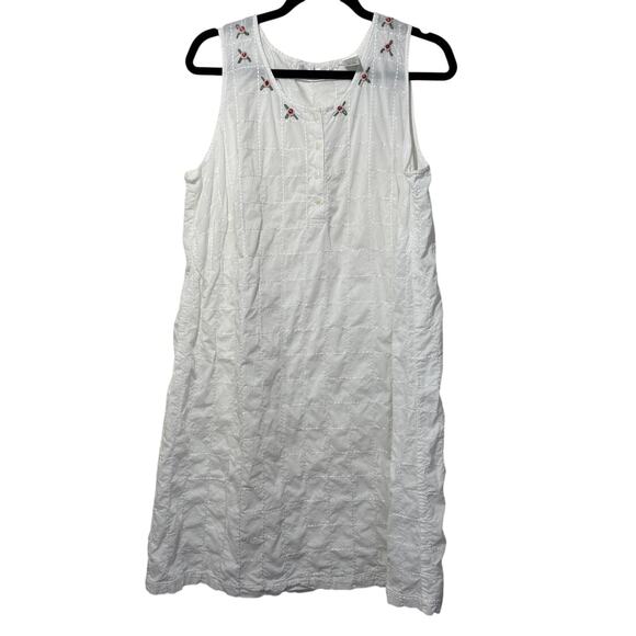 Cabernet Other - Cabernet White Cotton Sleeveless Nightgown XL | Cottagecore Sleepwear
